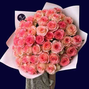 Букет из 51 роз "Джумилия"(70см)