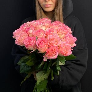 Букет из 21 роз "Джумилия"(70см)
